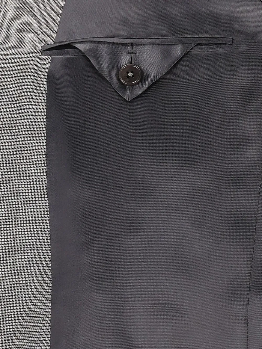 Zegna grey wool suit Grijs