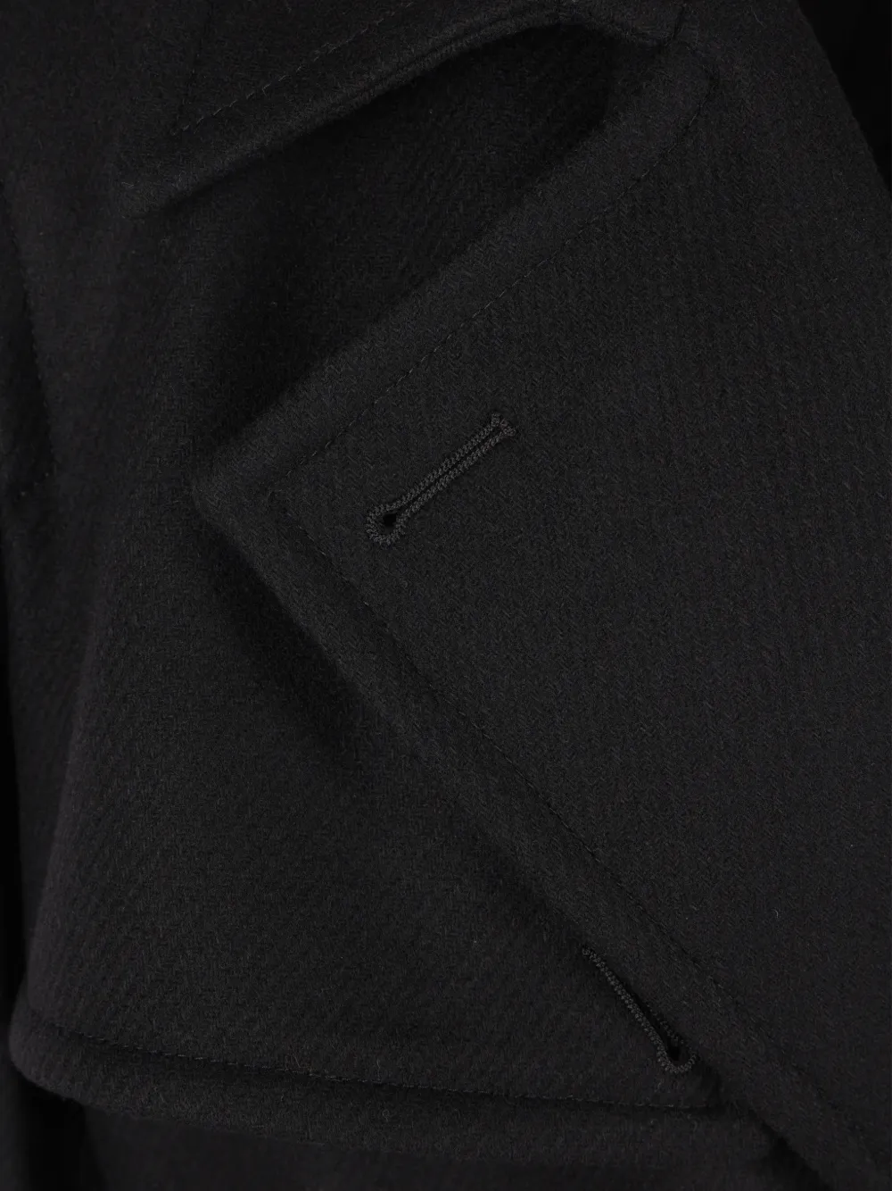 Hevo Melendugno double-breasted coat Zwart