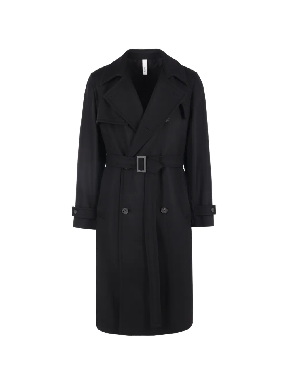 Hevo Melendugno double-breasted coat Zwart