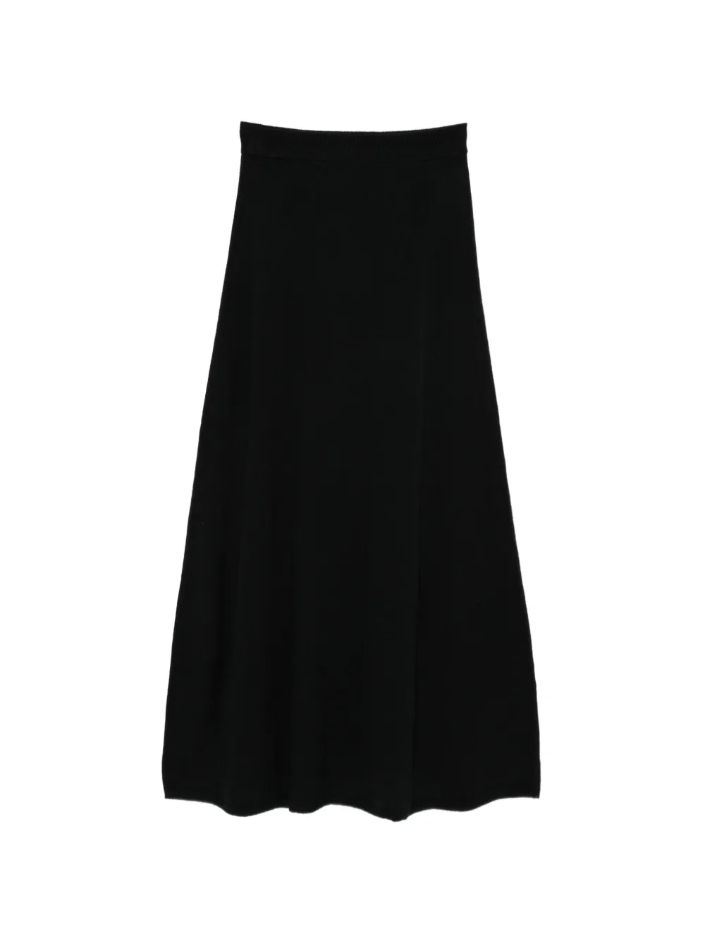 Lisa Yang A-line cashmere midi skirt - Nero