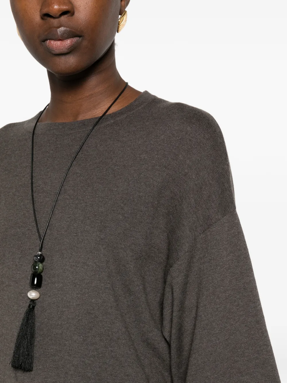 Lisa Yang short-sleeve cashmere T-shirt Bruin