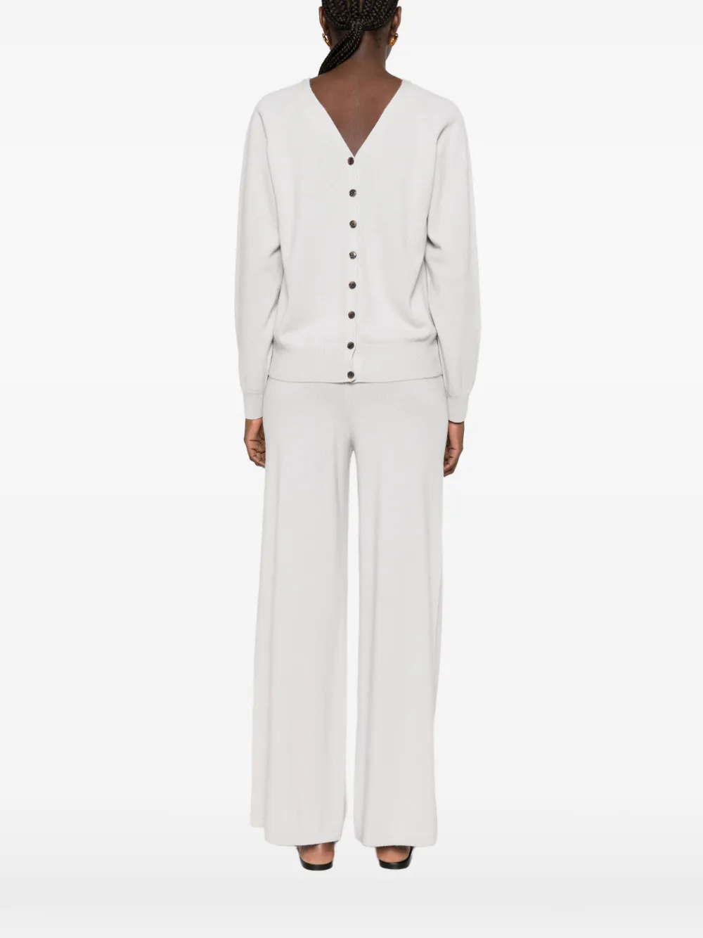 Lisa Yang Jiani V-neck button-down cardigan Grijs