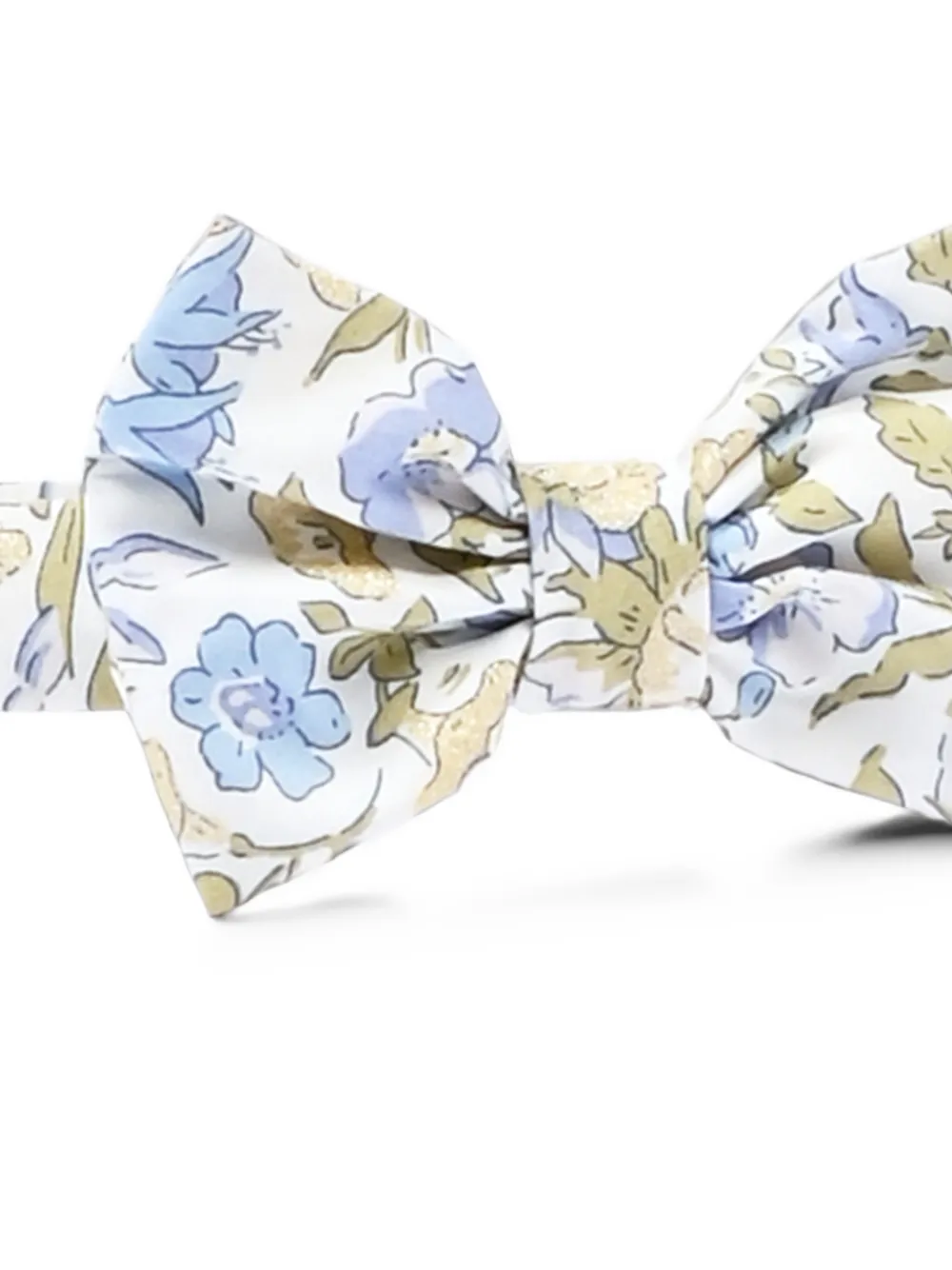 Pesciolino Rosso Kids floral-print bow head band Wit