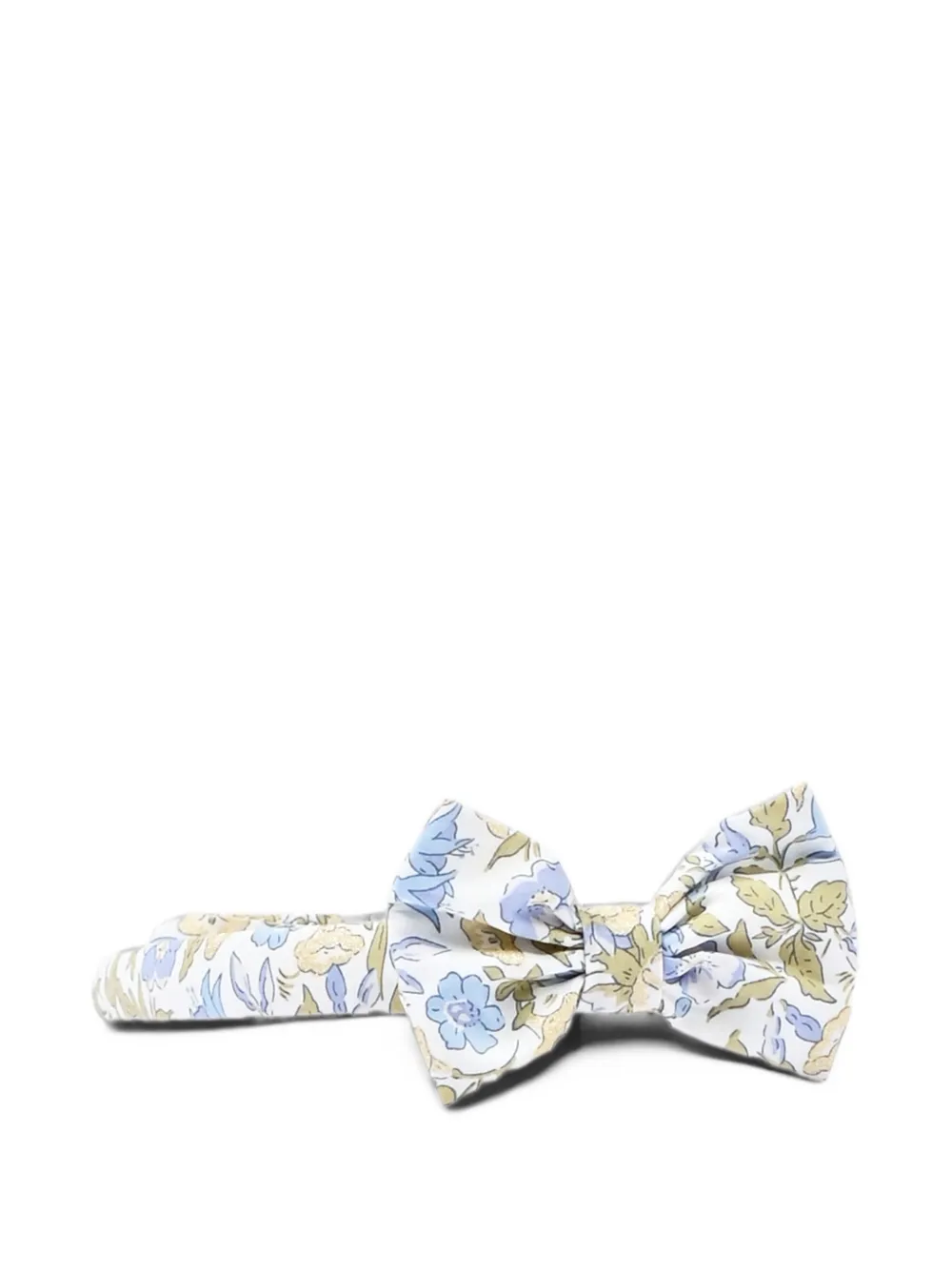 Pesciolino Rosso Kids floral-print bow head band Wit