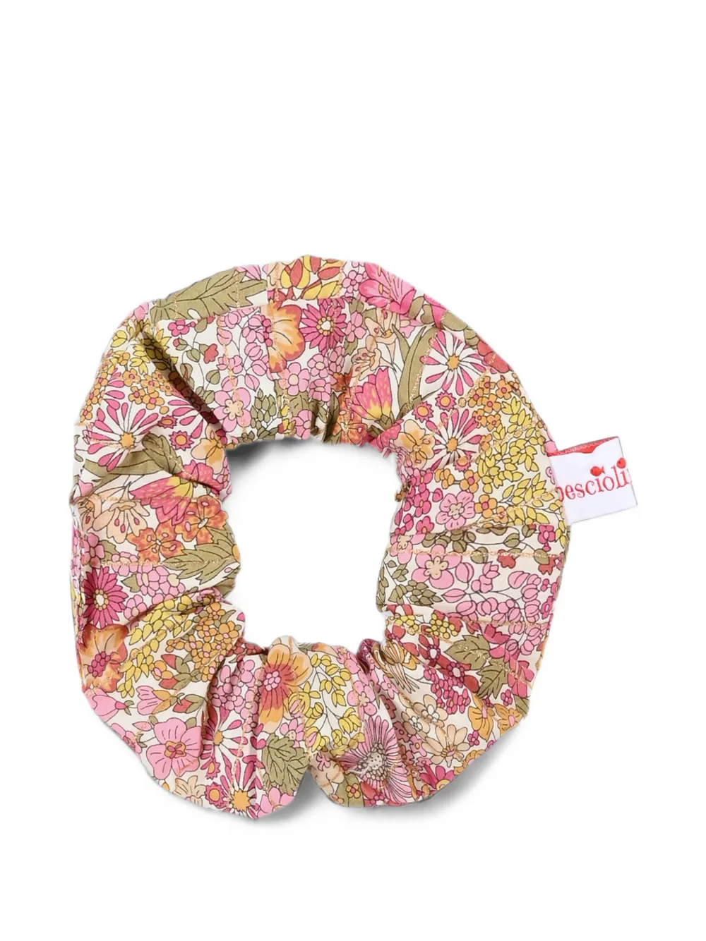 Pesciolino Rosso Kids Liberty floral-print scrunchie Beige