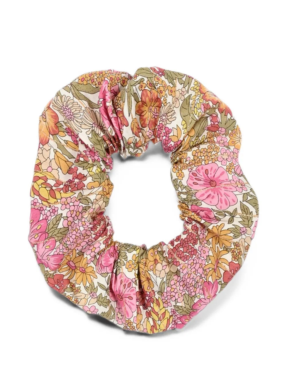 Pesciolino Rosso Kids Liberty floral-print scrunchie Beige