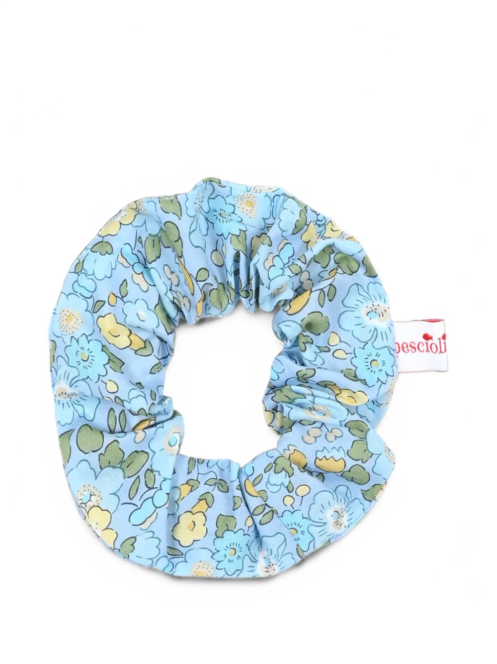 Pesciolino Rosso Kids floral-print scrunchie Blauw