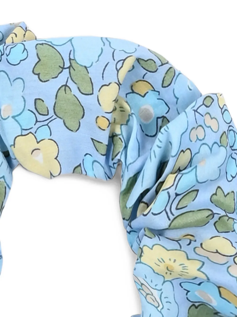 Pesciolino Rosso Kids floral-print scrunchie Blauw