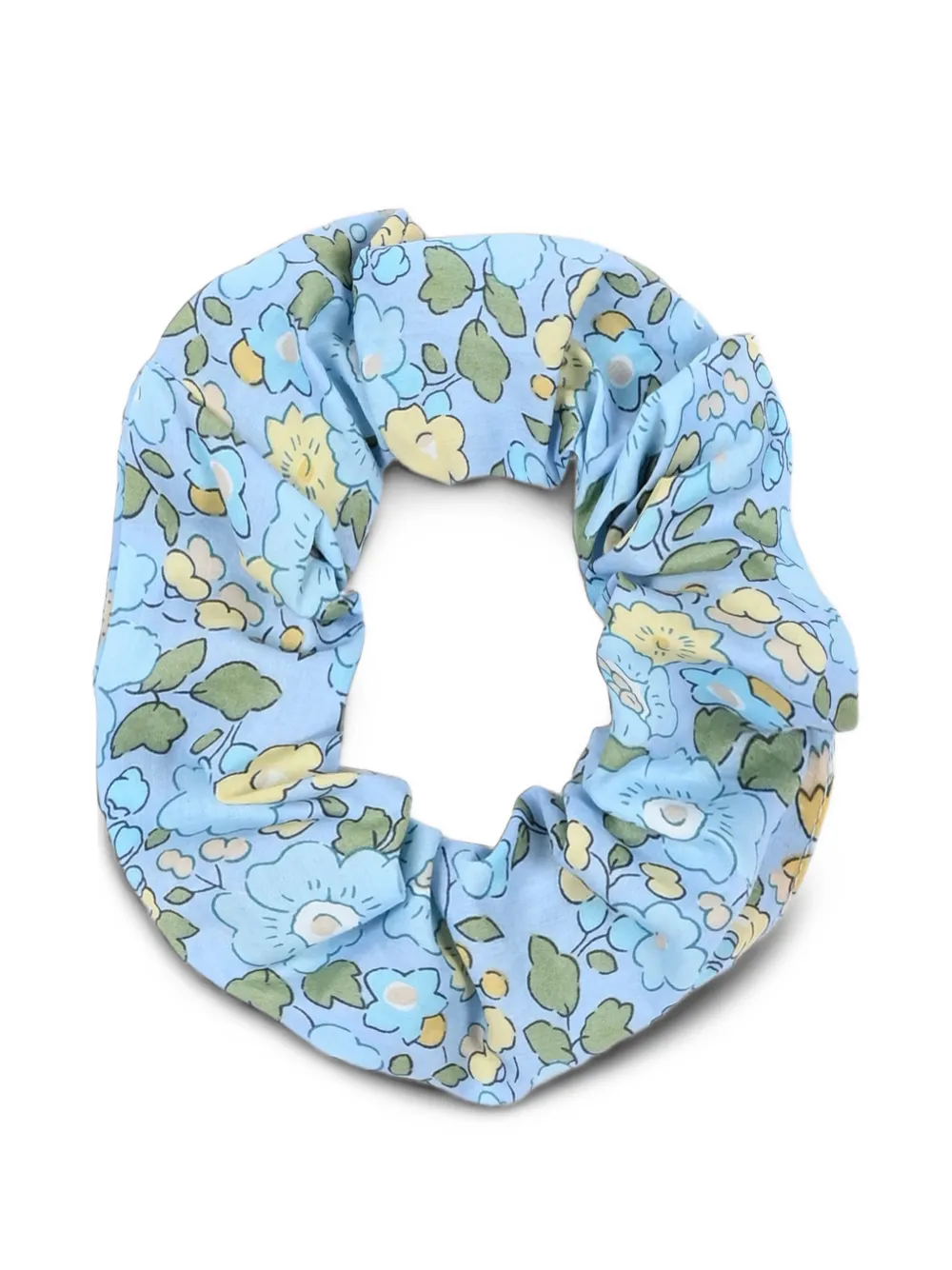Pesciolino Rosso Kids floral-print scrunchie Blauw