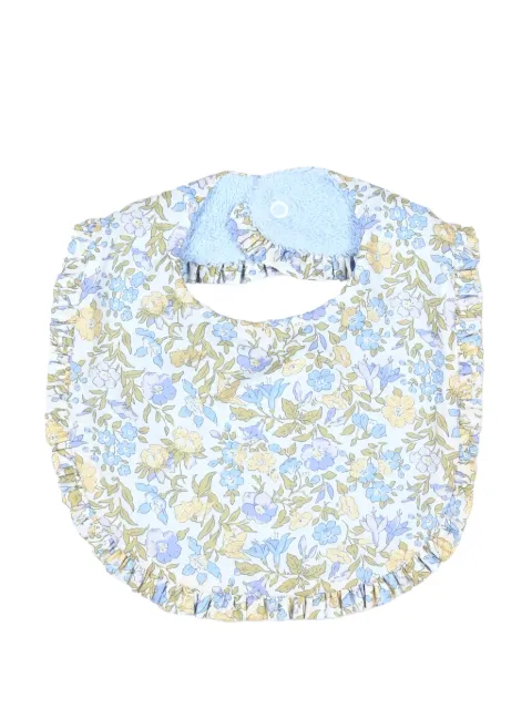 Pesciolino Rosso Kids floral-print ruffled bib
