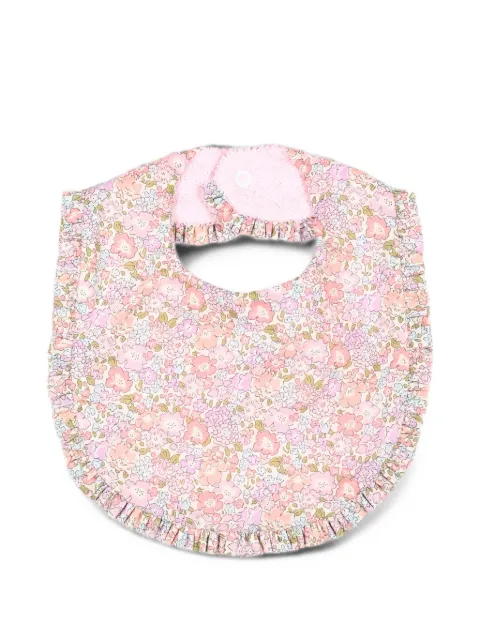 Pesciolino Rosso Kids Babador floral com babados