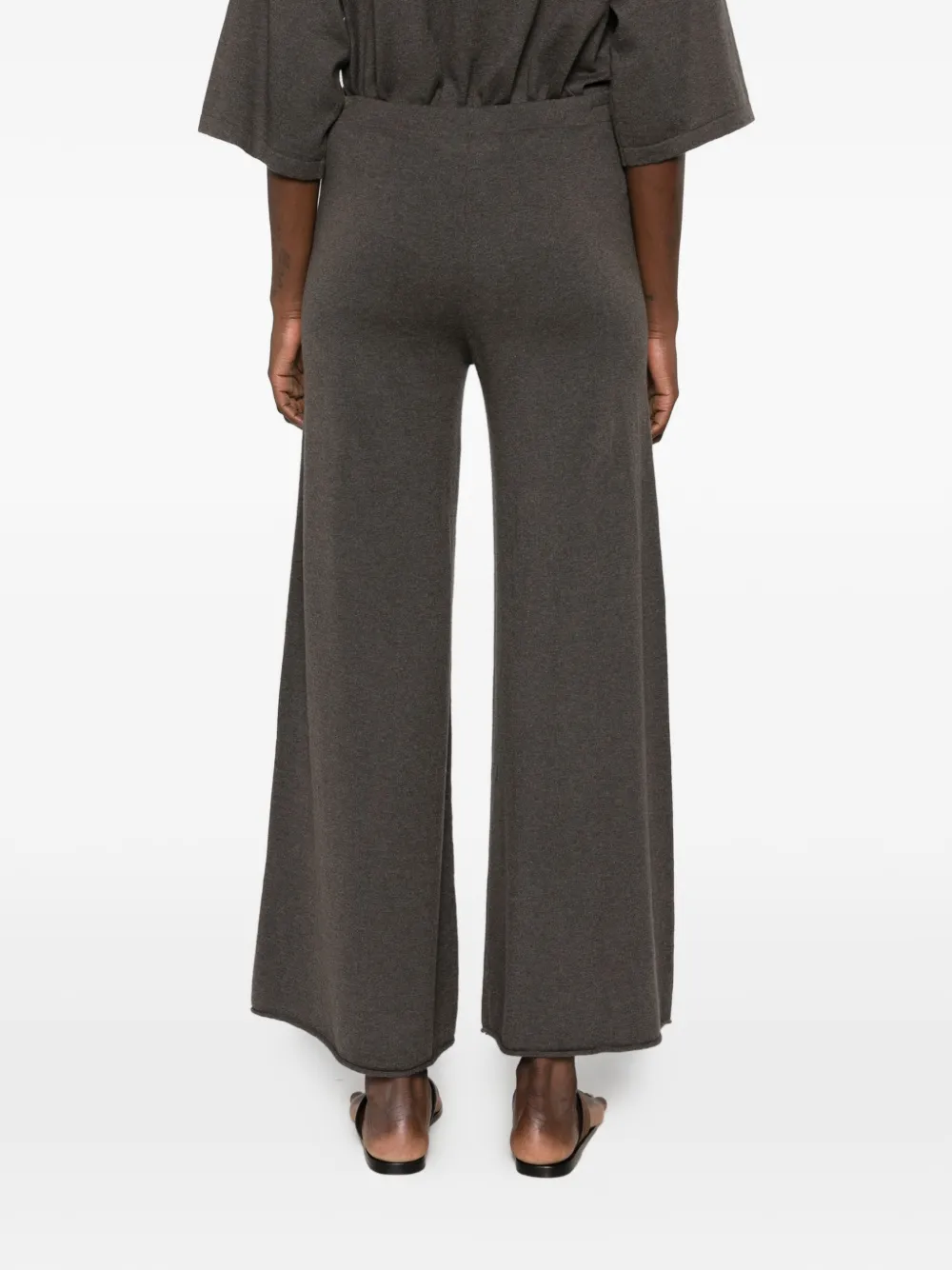 Lisa Yang Ainsley cashmere wide-leg trousers Bruin