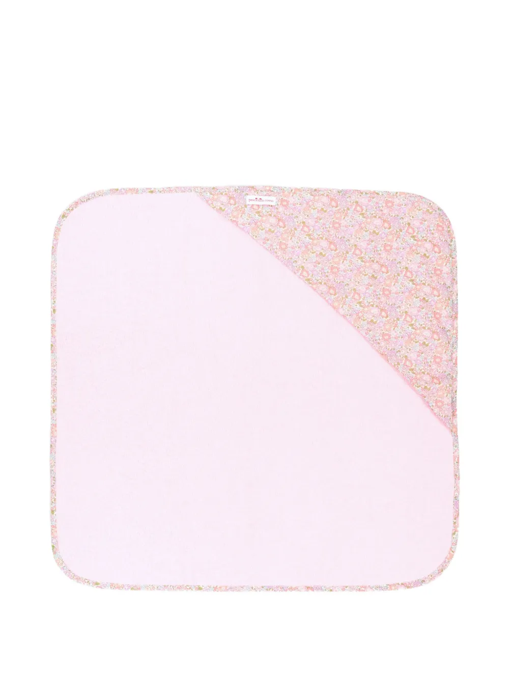 Pesciolino Rosso Kids floral-print hooded towel - Rosa