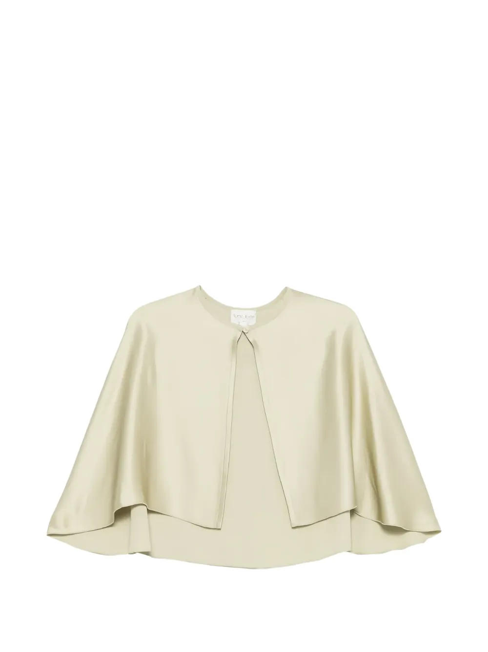 Forte Envers satin-finish cape Beige
