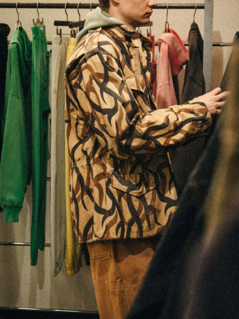 SAINT MXXXXXX M65 all-over-print jacket Beige