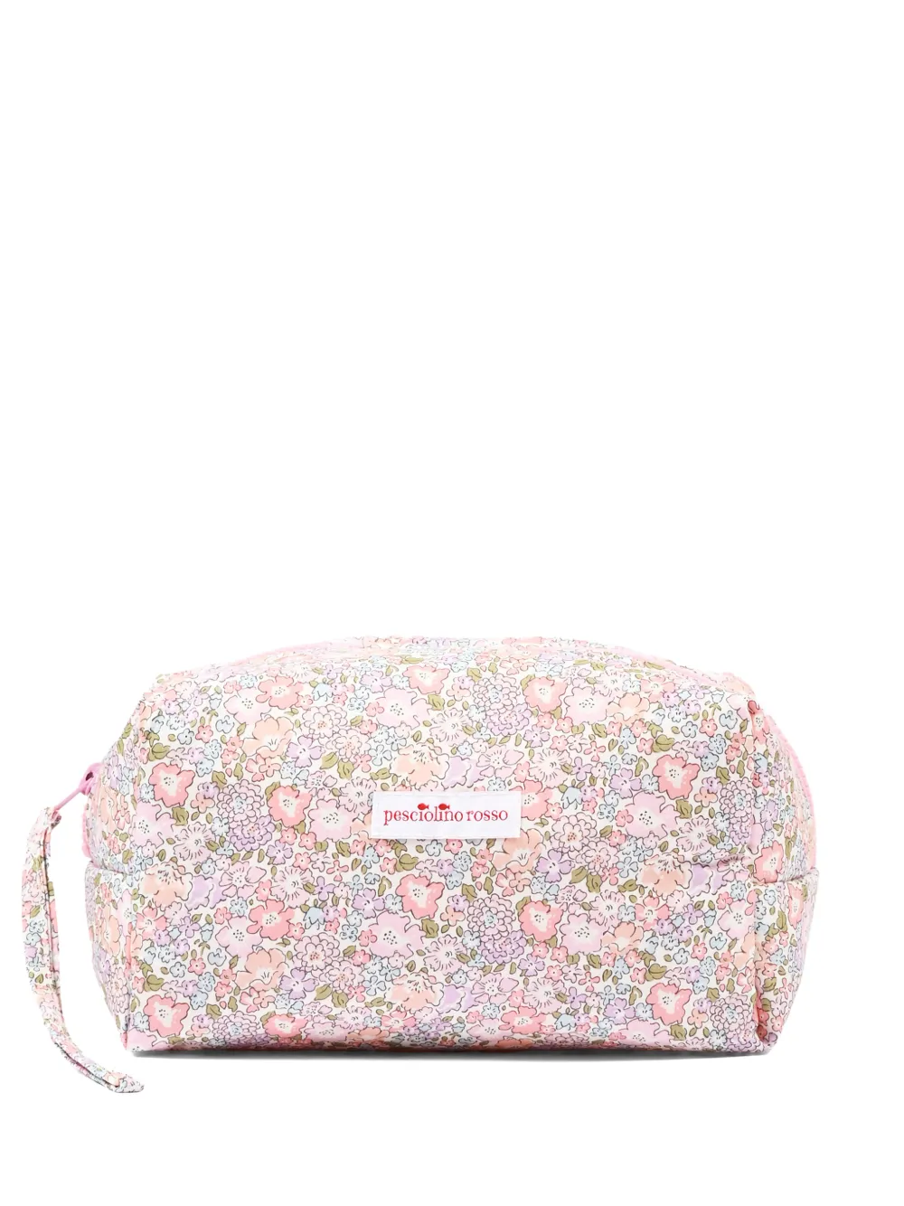 Pesciolino Rosso Kids floral-print cotton clutch bag - Rosa