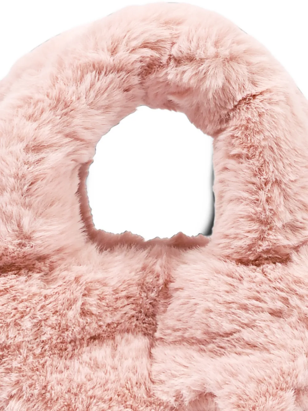 MC2 Saint Barth mini Vanity faux-fur logo-embroidered tote bag Roze