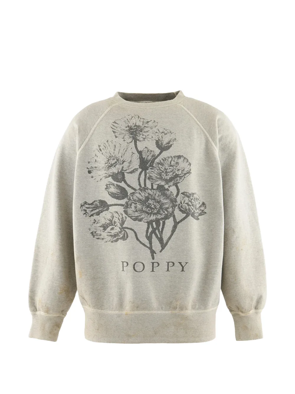 SAINT MXXXXXX flower-graphic sweatshirt Beige