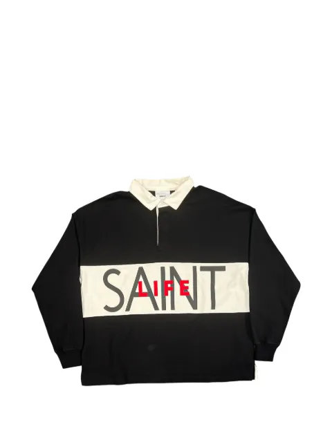 SAINT MXXXXXX Saint Life long-sleeve polo shirt