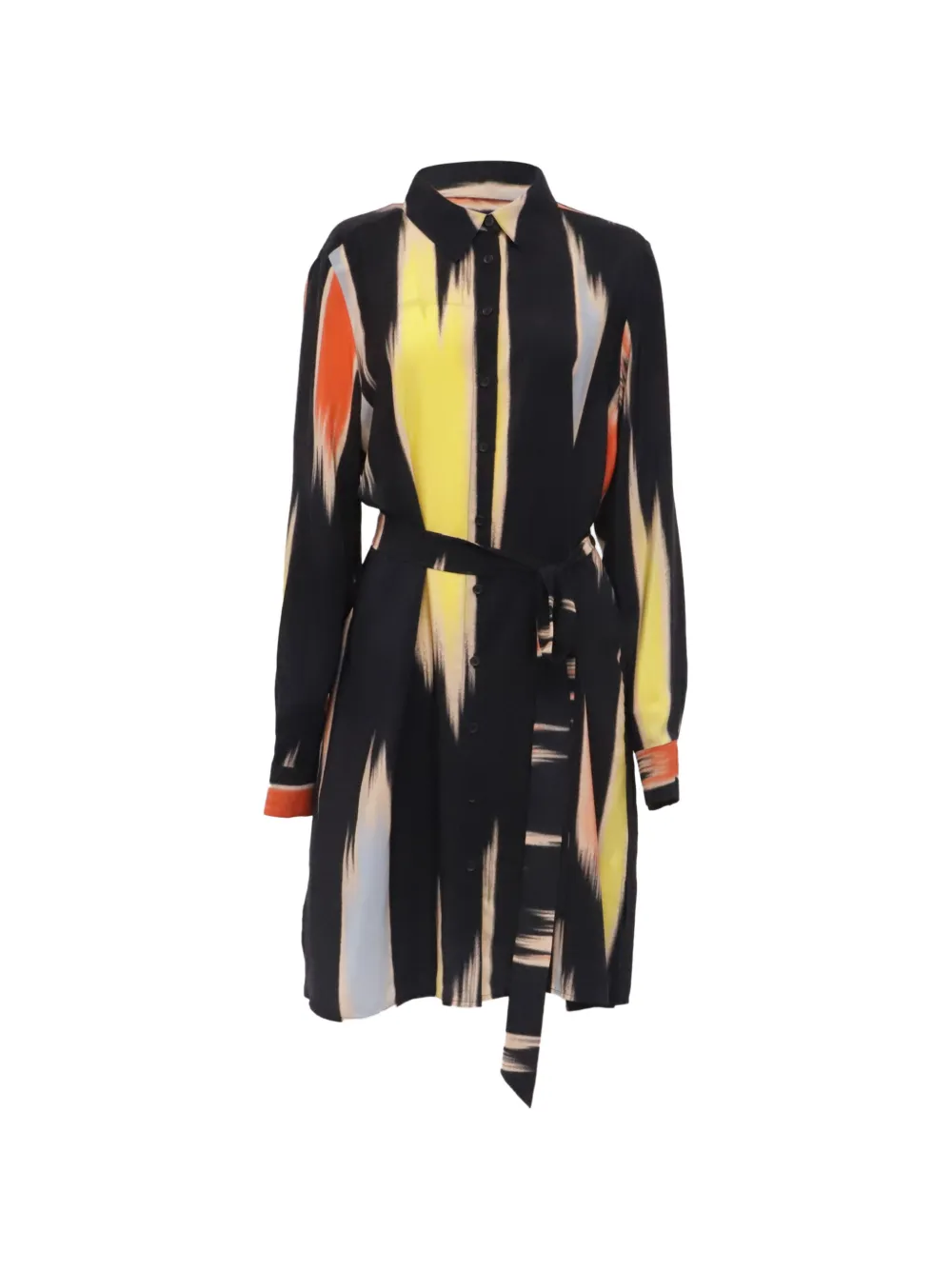 Diane Von Furstenberg Vintage robe-chemise Elle imprimée - Noir Diane Von Furstenberg Vintage robe-chemise Elle imprimée - Noir