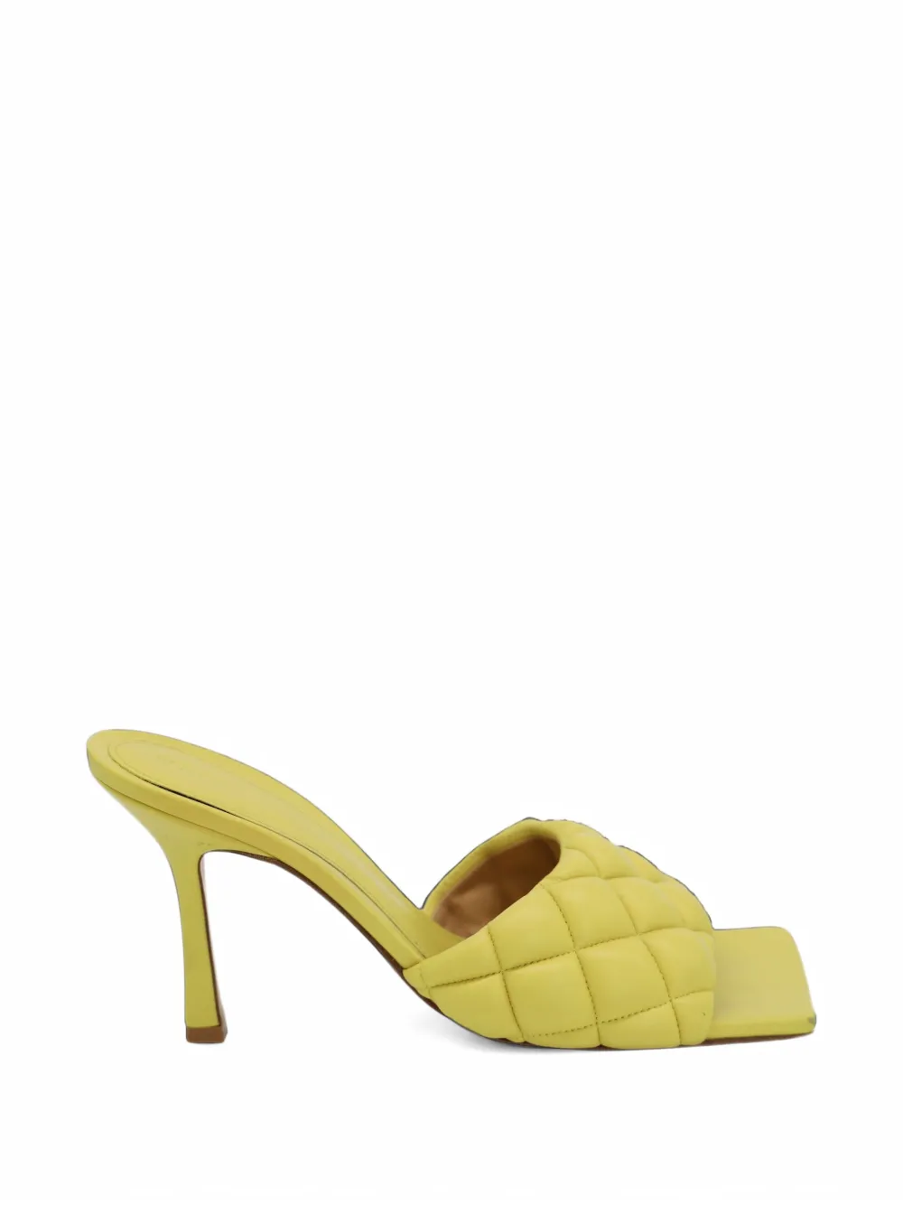 Bottega Veneta Pre-Owned quilted padded mules - Yellow