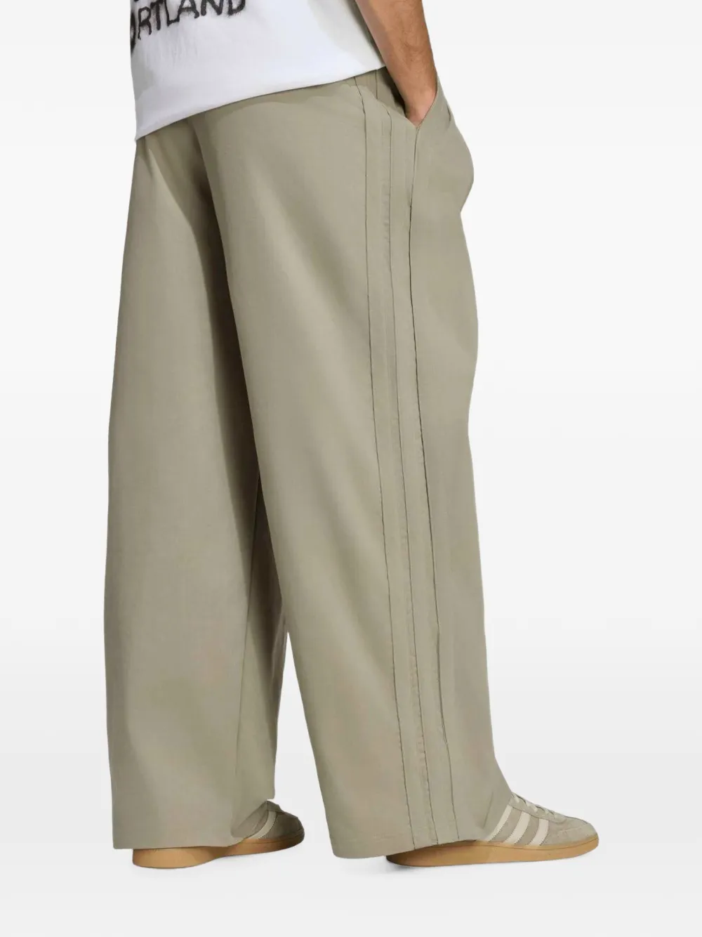 adidas triple pleated pants Groen