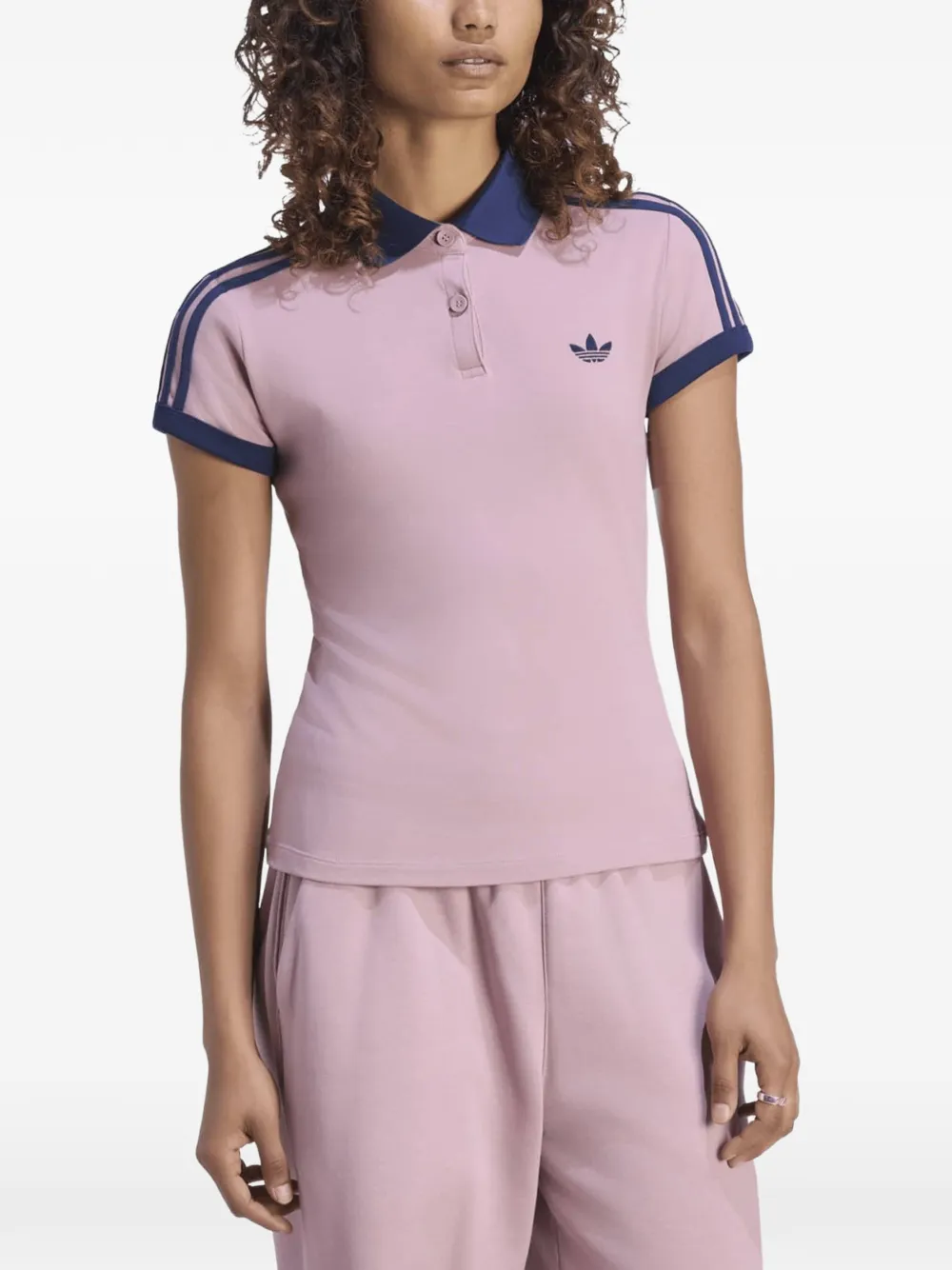 adidas 3-Stripes polo Roze