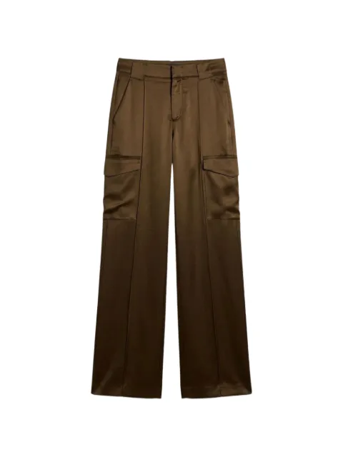Vince satin-finish trousers