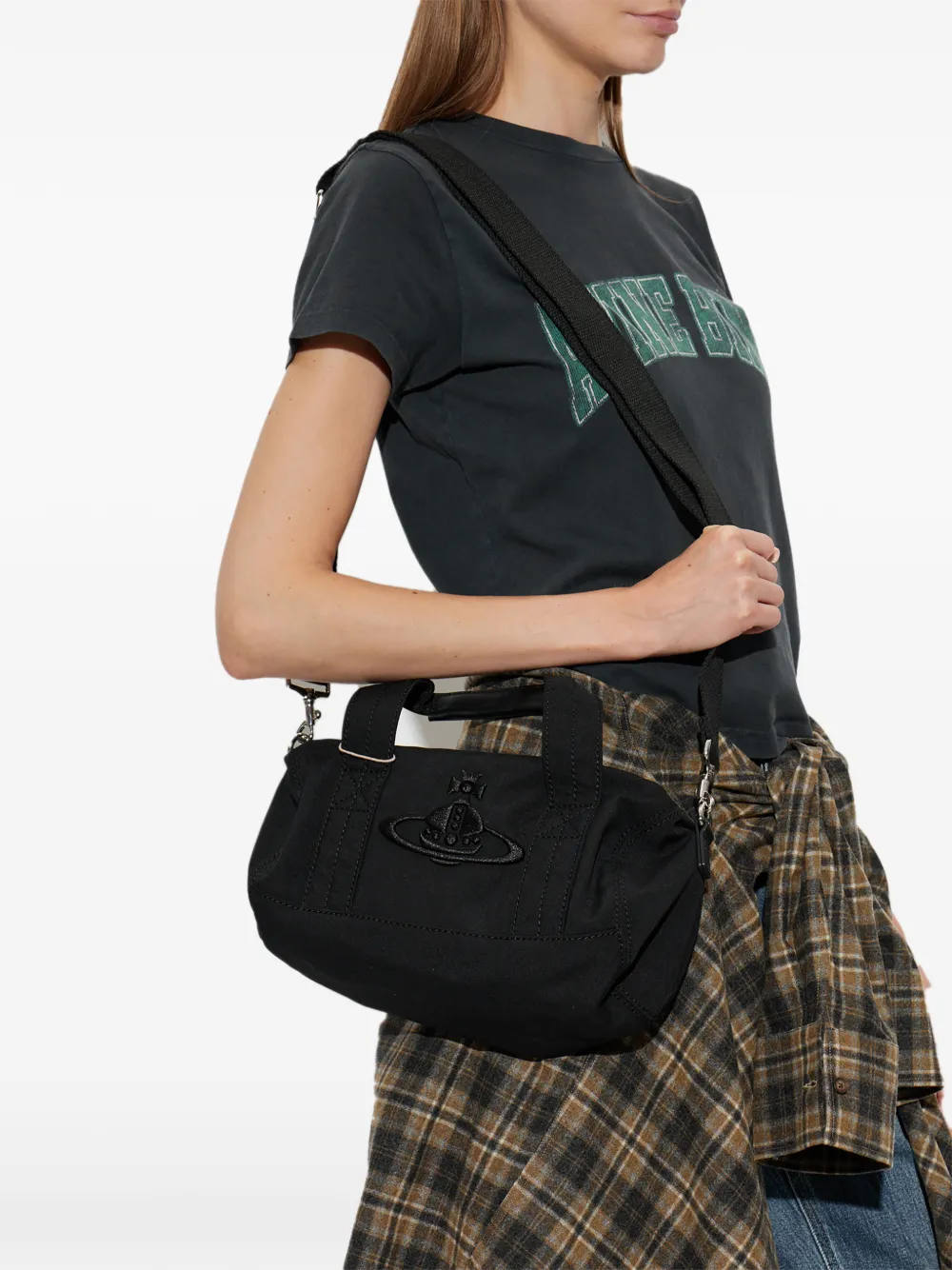 Vivienne Westwood Paul cylinder crossbody bag Zwart