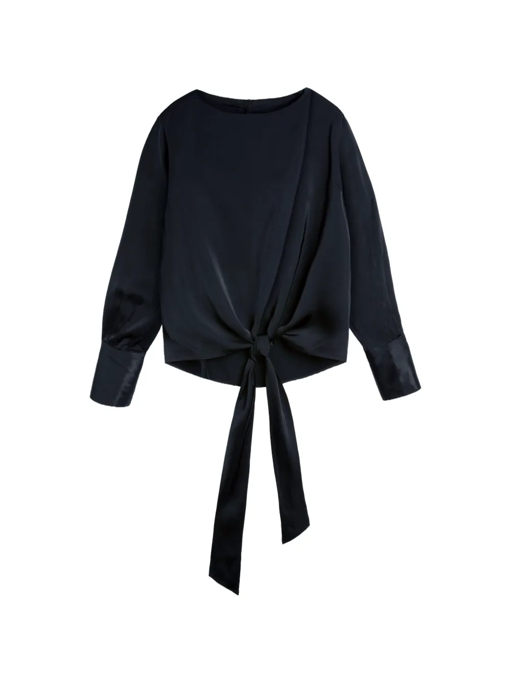 Vera Wang Idaho front-tie blouse - Nero