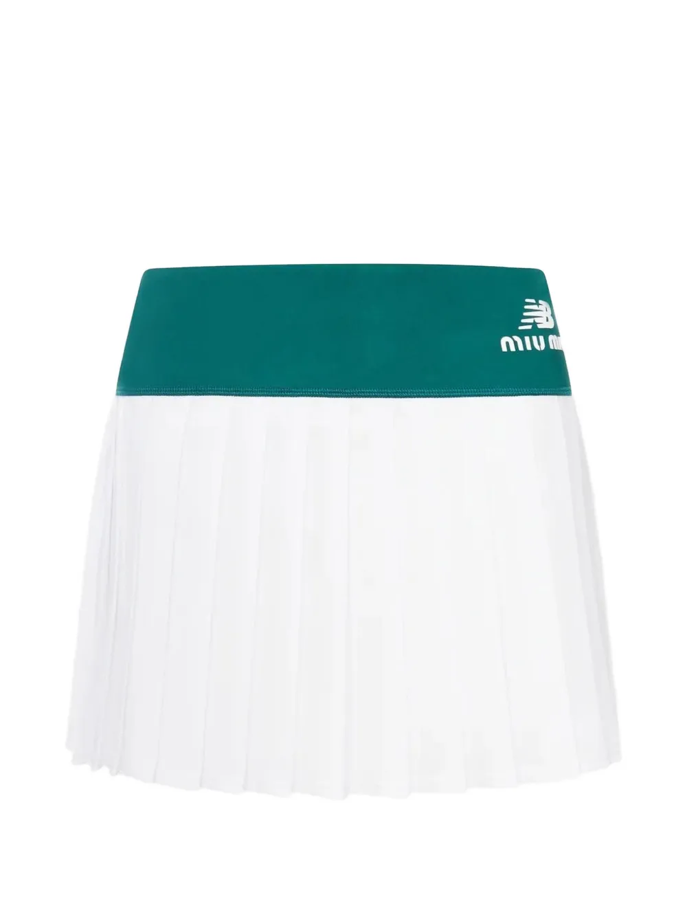 Miu x New Balance pleated mini skirt Wit