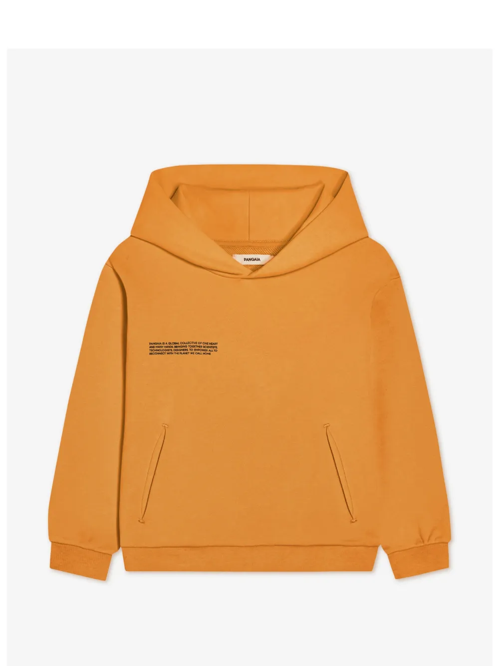 Pangaia Kids logo-print hoodie - Arancione