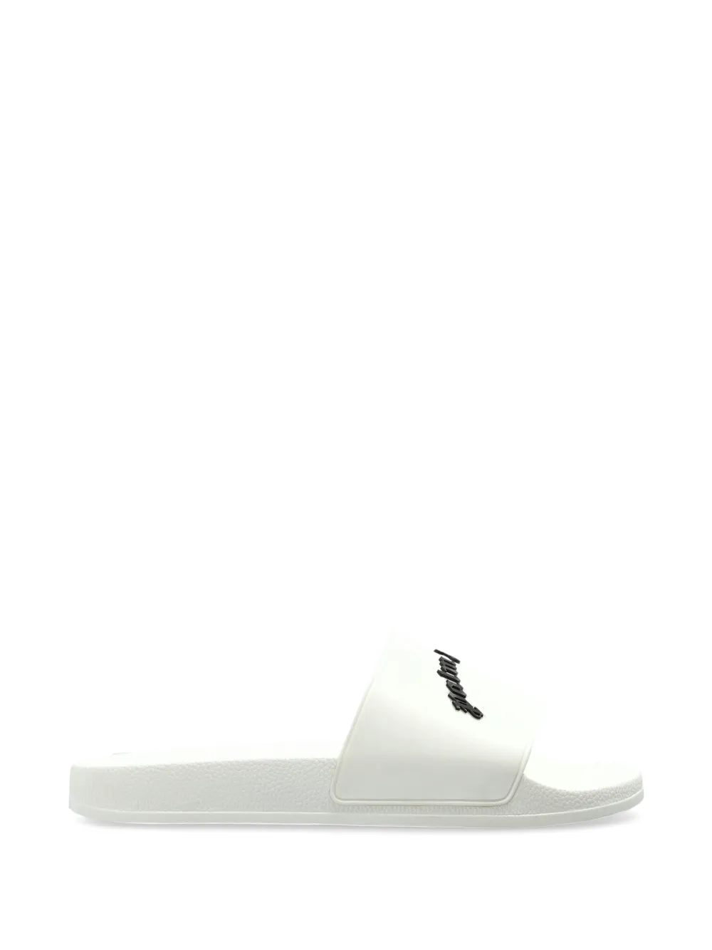 Palm Angels logo-plaque slides - White