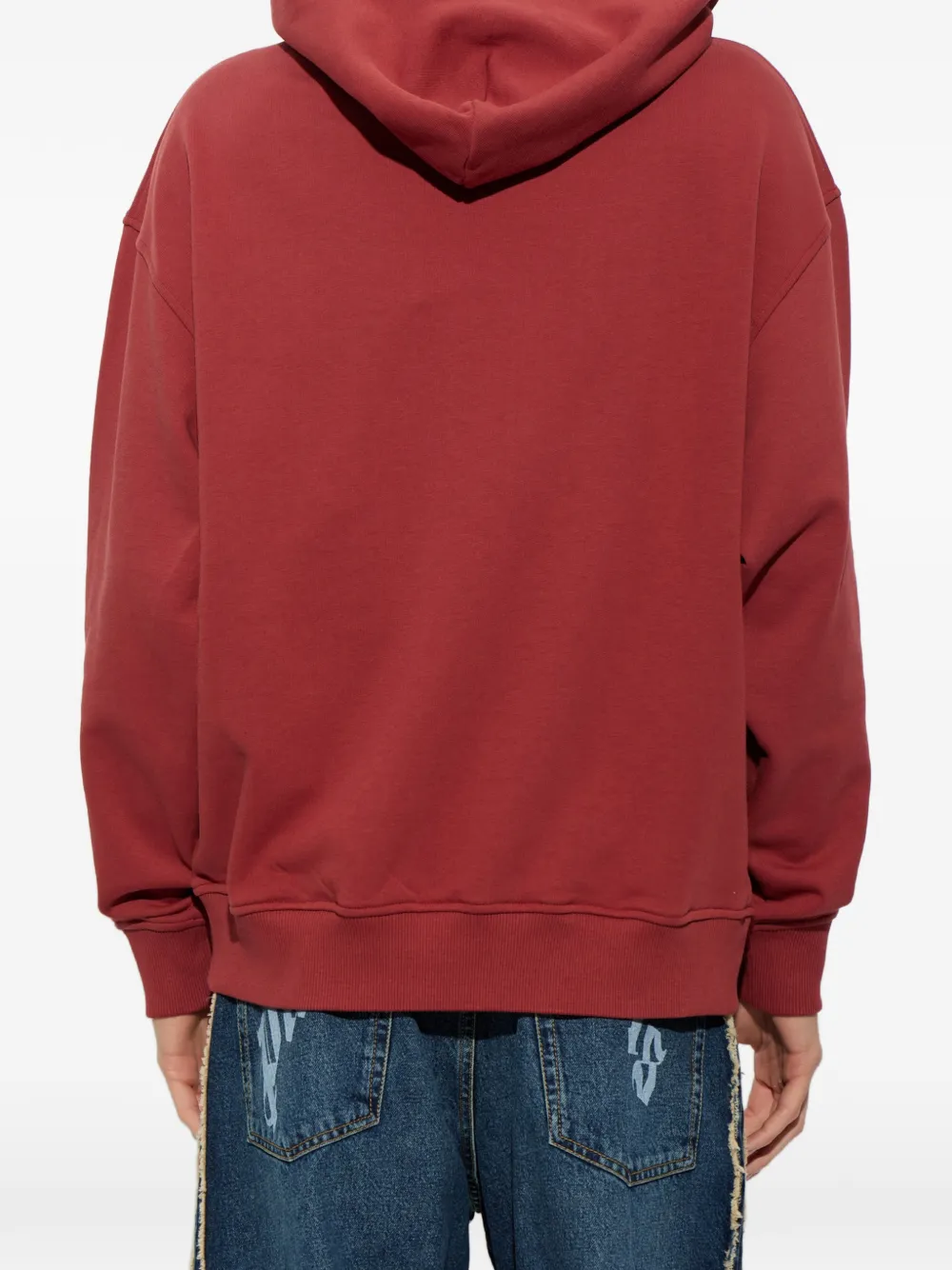 Palm Angels palm-print hoodie Rood