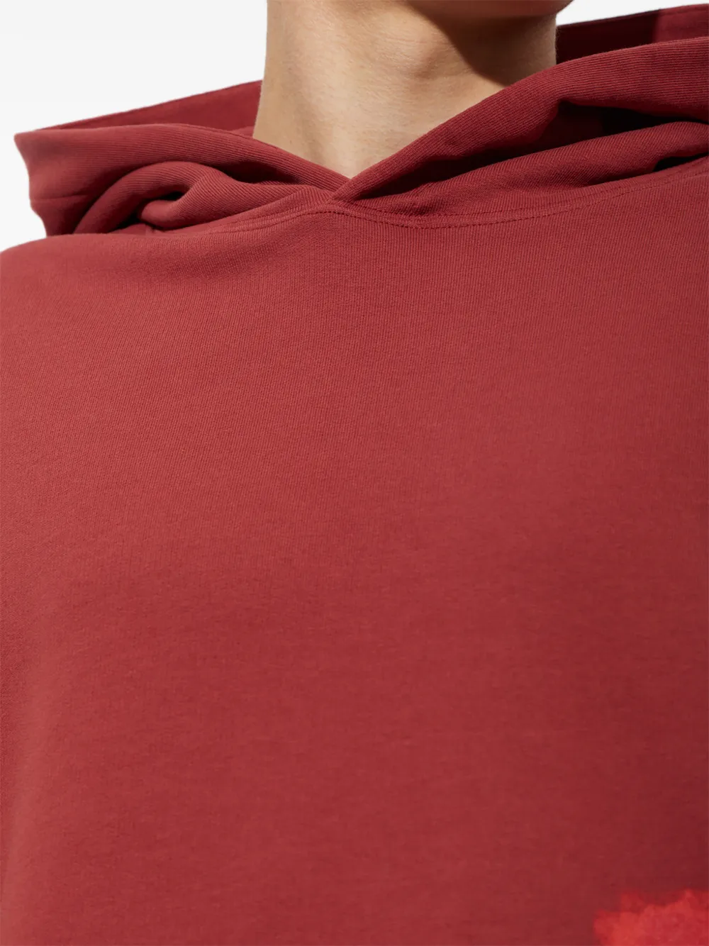 Palm Angels palm-print hoodie Rood