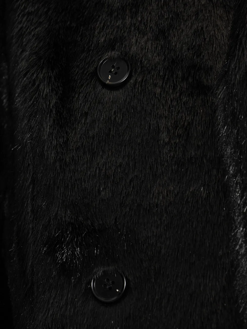 STAND STUDIO Palmer faux-fur coat Zwart