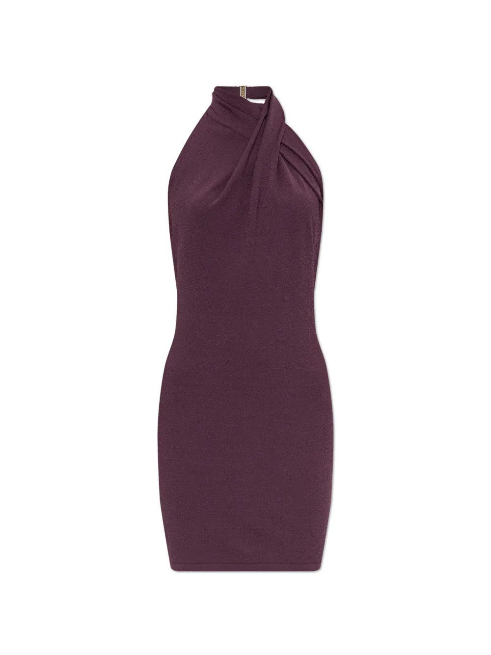 Balmain flowing jersey open-back dress Paars