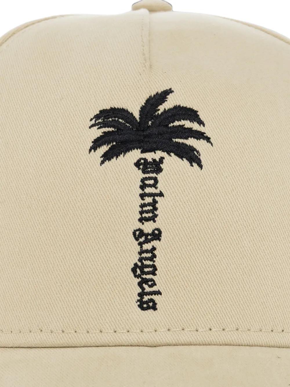 Palm Angels tree-embroidered baseball cap Beige