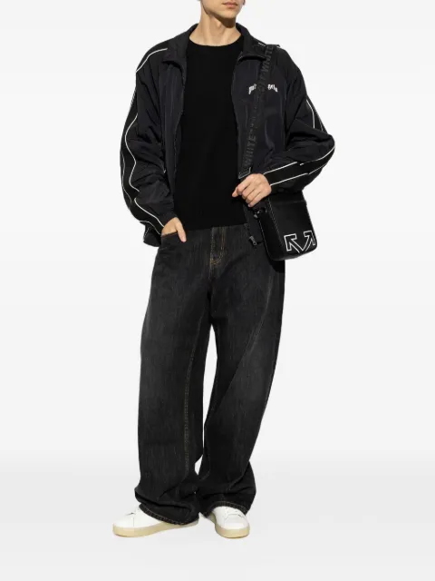 Palm Angels logo-patch wool sweater
