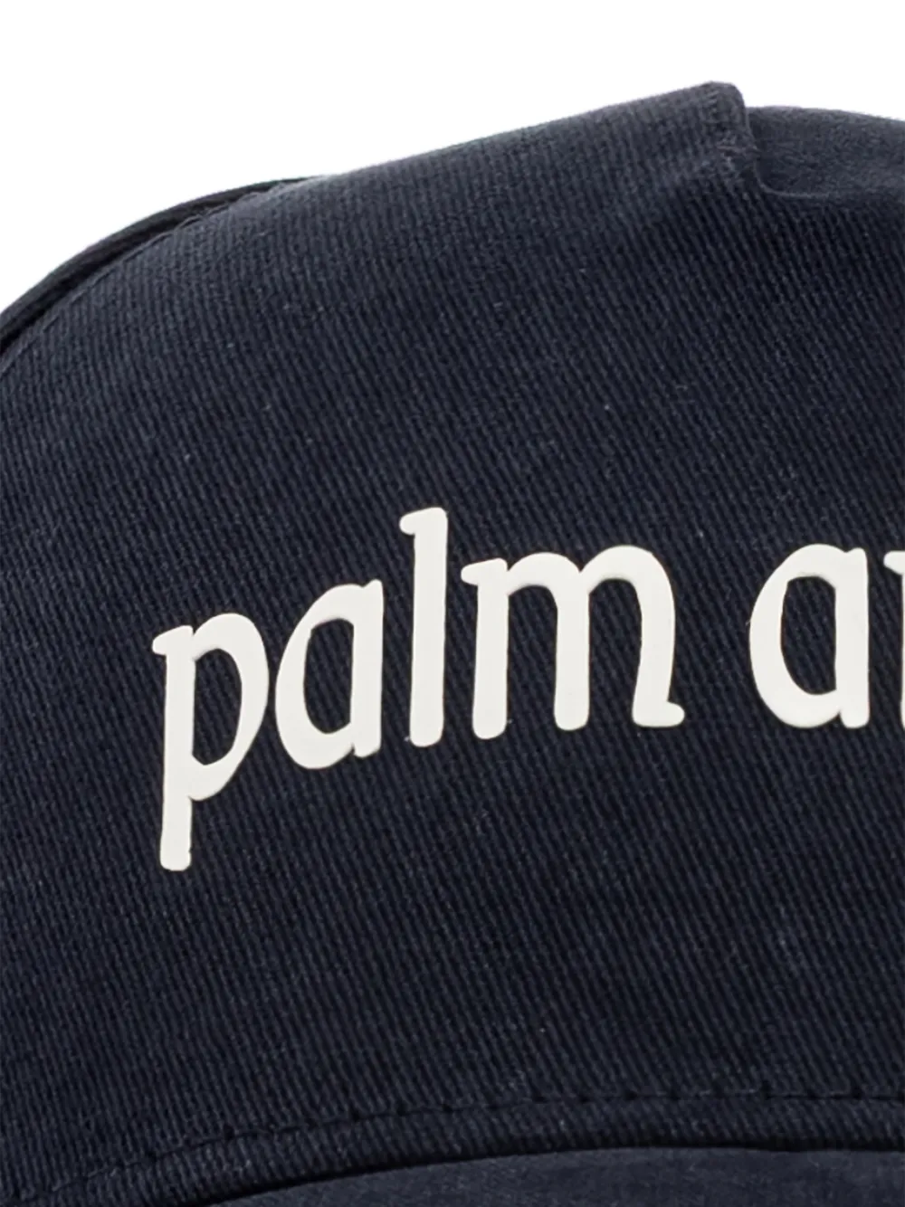 Palm Angels logo-print cotton baseball cap Blauw