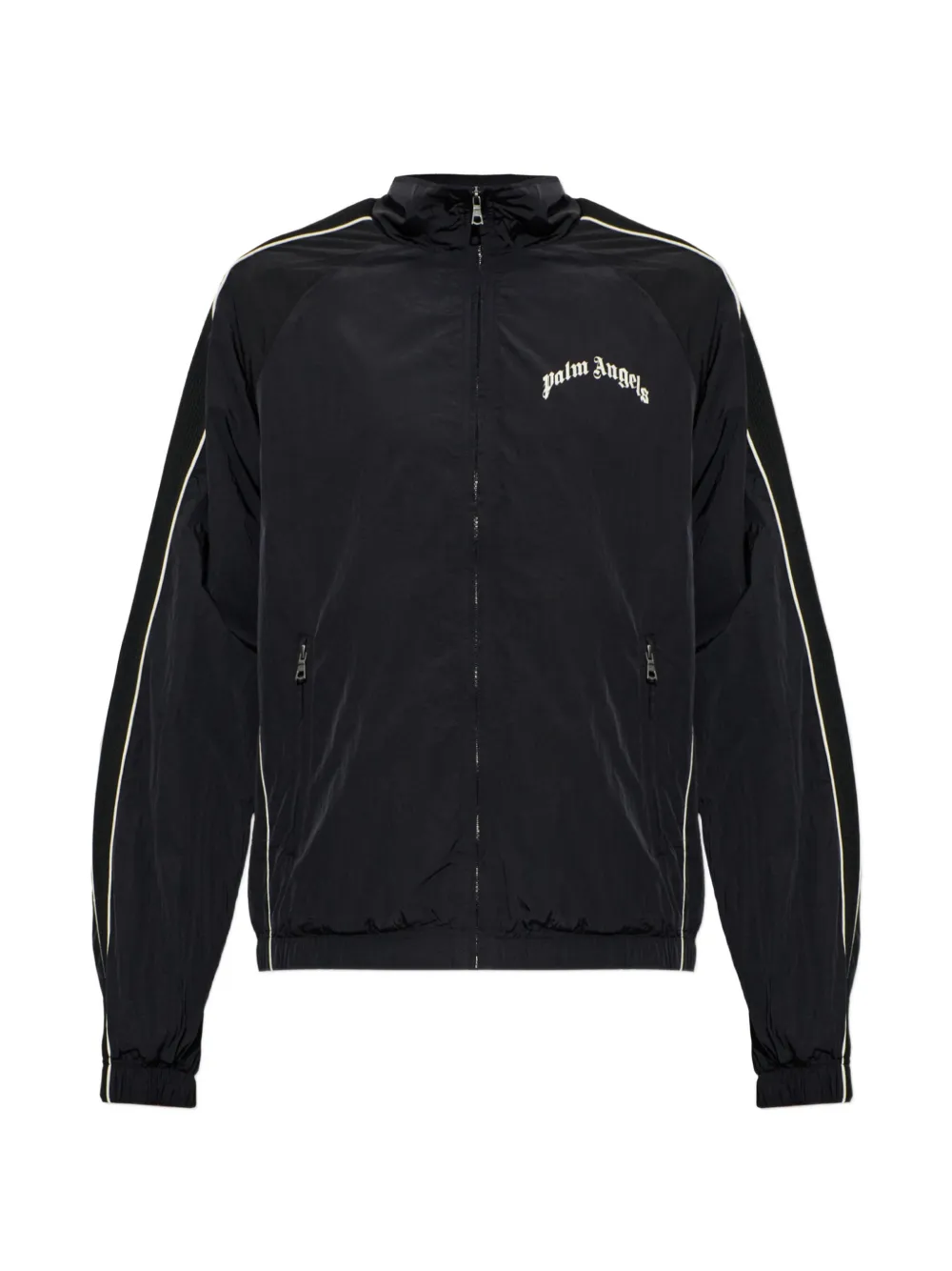 Palm Angels logo-print piped sport jacket - Schwarz