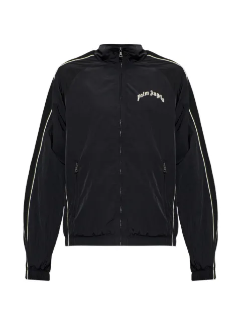 Palm Angels logo-print piped sport jacket