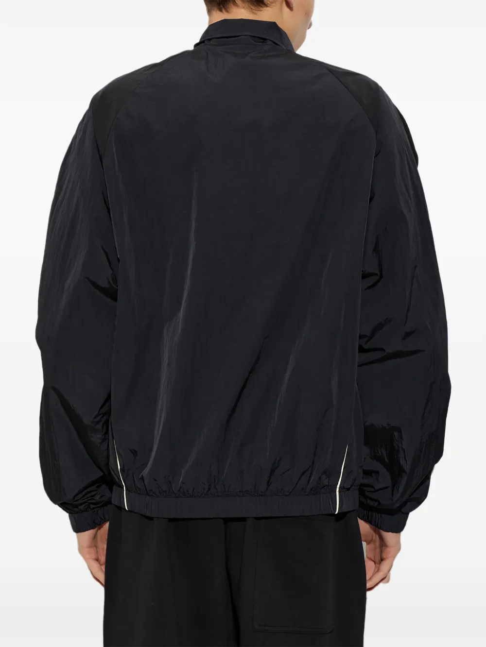 Palm Angels logo-print track jacket Zwart
