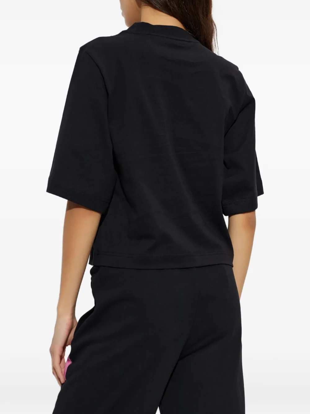Palm Angels palm-print T-shirt Zwart