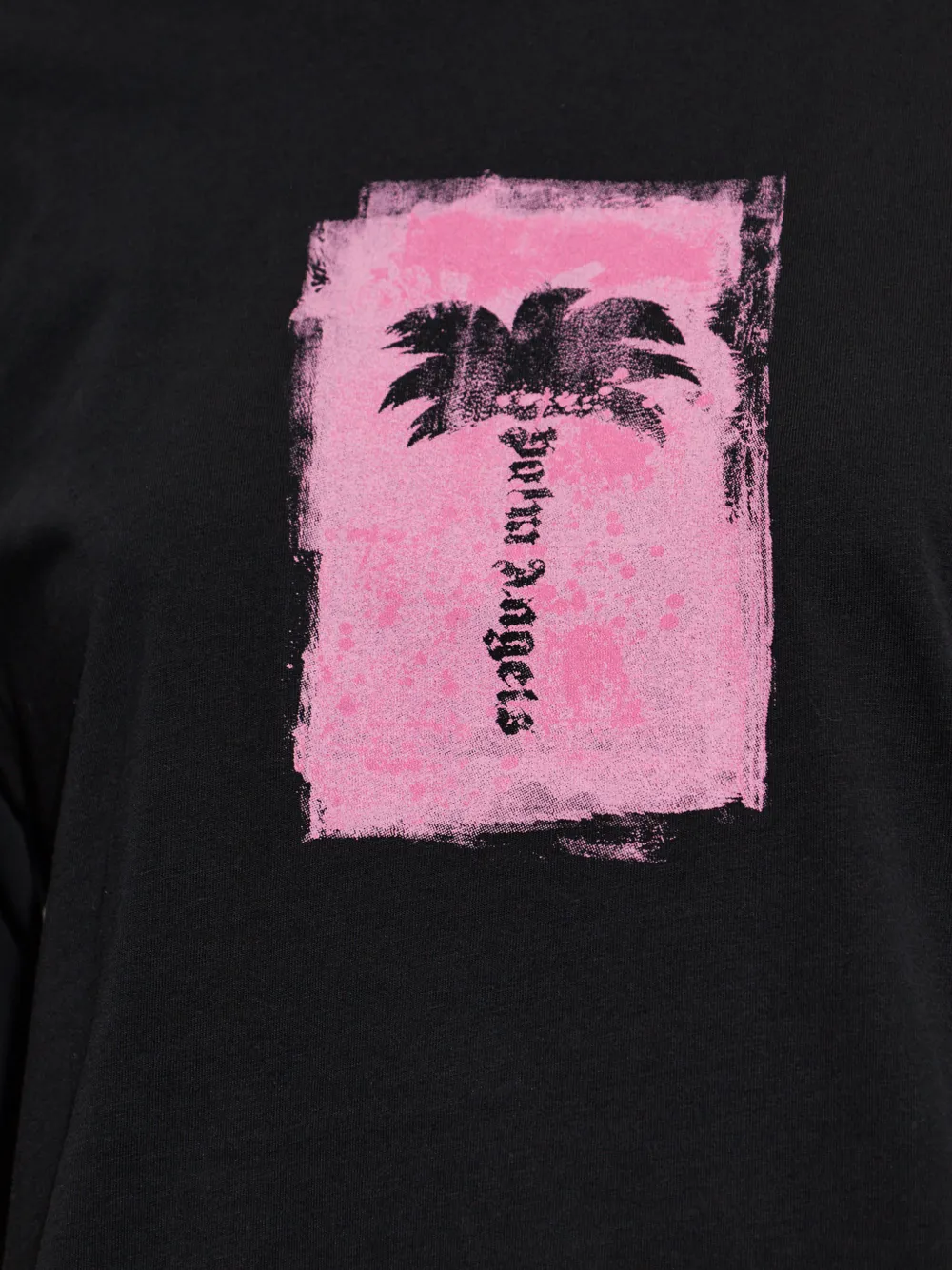 Palm Angels palm-print T-shirt Zwart