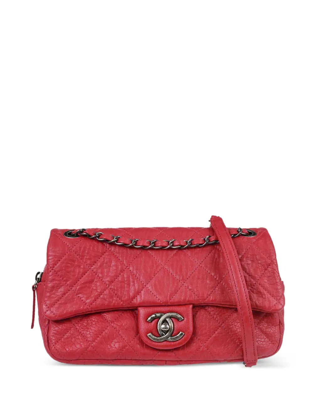 CHANEL Pre-Owned Easy Double chain shoulder bag - Rot