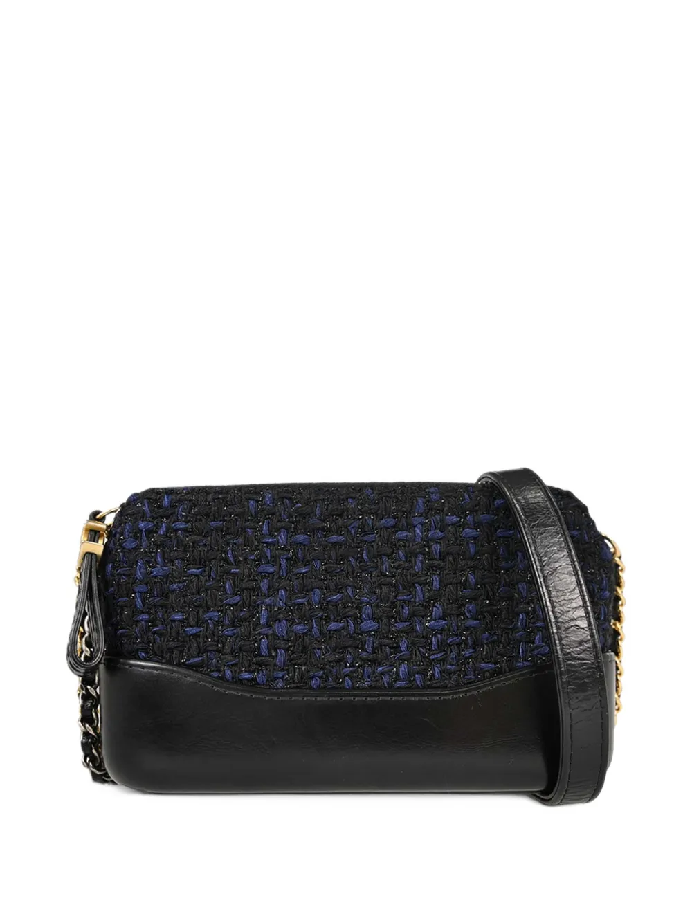 CHANEL Pre-Owned 2018 Gabrielle tweed-detail shoulder bag - Schwarz