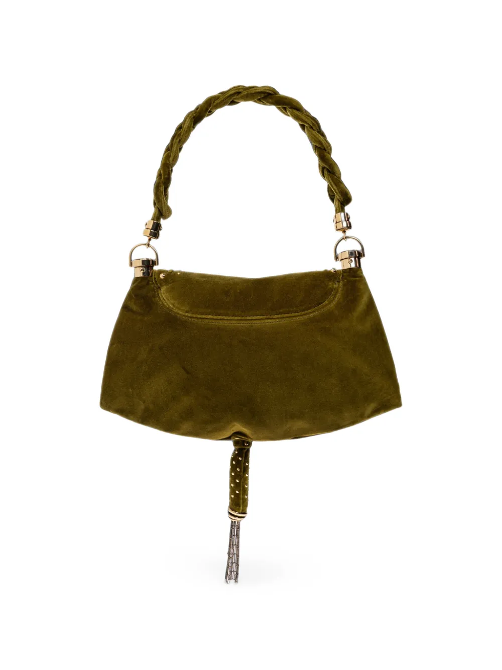 Chloé small Marcie Foulard studded shoulder bag Groen