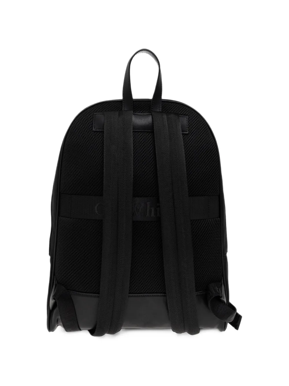 Off-White logo-print backpack Zwart