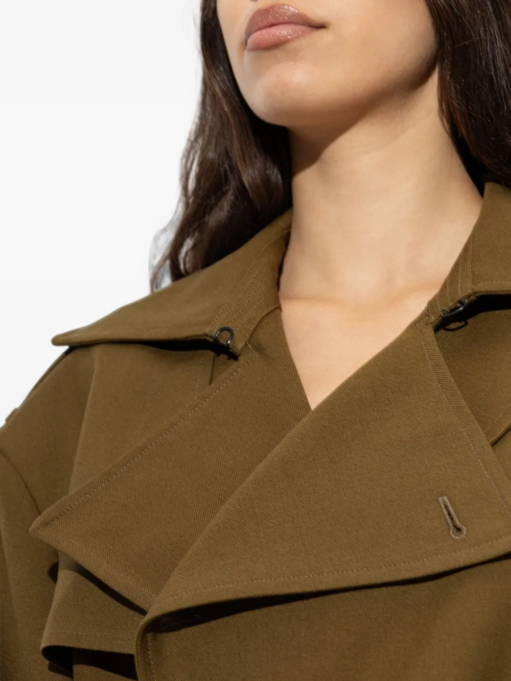 Balmain double-breasted belted coat Bruin